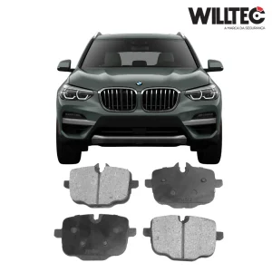 Pastilha Freio Traseira Ceramica – BMW X3 - X5 - 528i - 535i - 550i - M5 - 640i - 650i - M6 (2009 - 2025) - 34212284389 - Willtec