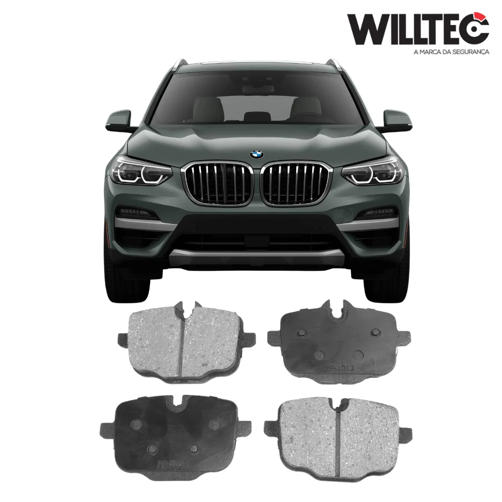 Pastilha Freio Traseira Ceramica – BMW X3 - X5 - 528i - 535i - 550i - M5 - 640i - 650i - M6 (2009 - 2025) - 34212284389 - Willtec
