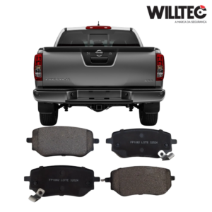 Pastilha de Freio Traseira Ceramica - Willtec - Nissan - Frontier - 2023 a 2024
