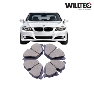 Pastilha de Freio Dianteira Cerâmica - Willtec - BMW 120d 120i 123d 130i Coupe 120d 120i 123d 325i 330i Z4 - 2006 a 2025