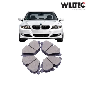 Pastilha de Freio Dianteira Cerâmica - Willtec - BMW 120d 120i 123d 130i Coupe 120d 120i 123d 325i 330i Z4 - 2006 a 2025