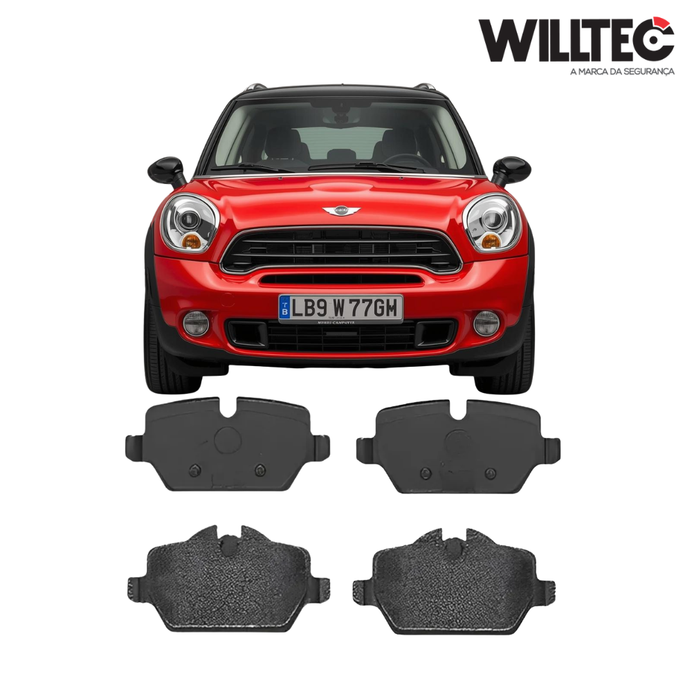 Pastilha Freio Dianteiro Ceramica - Willtec - BMW - MINI COOPER CLUBMAN - COUNTRYMAN - 2013 ATÉ 2019