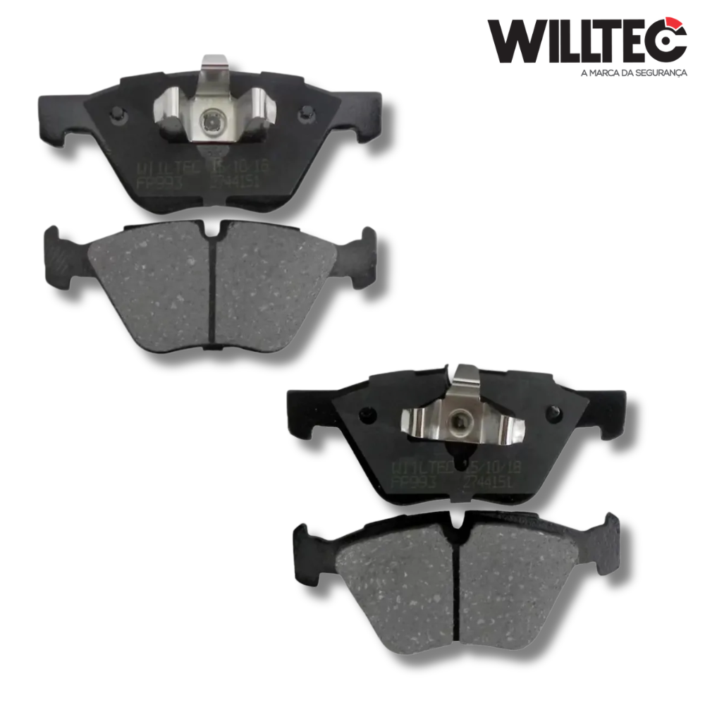 Pastilha de Freio Dianteira Cerâmica - Willtec - BMW 120d 120i 123d 130i Coupe 120d 120i 123d 325i 330i Z4 - 2006 a 2025 - Imagem 2