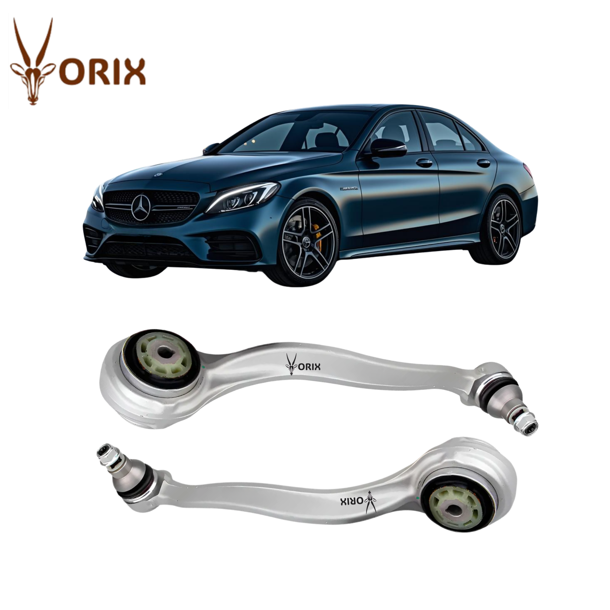 Braço Inferior Curvo Esquerdo e Direito - Mercedes C63 - W205 (2014 até 2020) - Orix