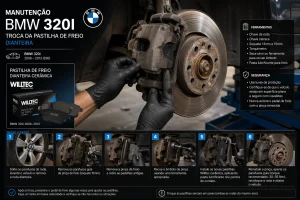 Pastilha de Freio Dianteira Cerâmica BMW 320i 2006–2013 Willtec