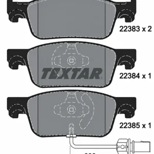 Pastilha de Freio Dianteira TEXTAR 2238301 Teves Audi A4 A5 com Indicador de Desgaste