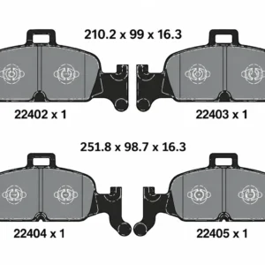 Pastilha de Freio Dianteira TEXTAR 2240201 Audi A4 A5 A6 Q5