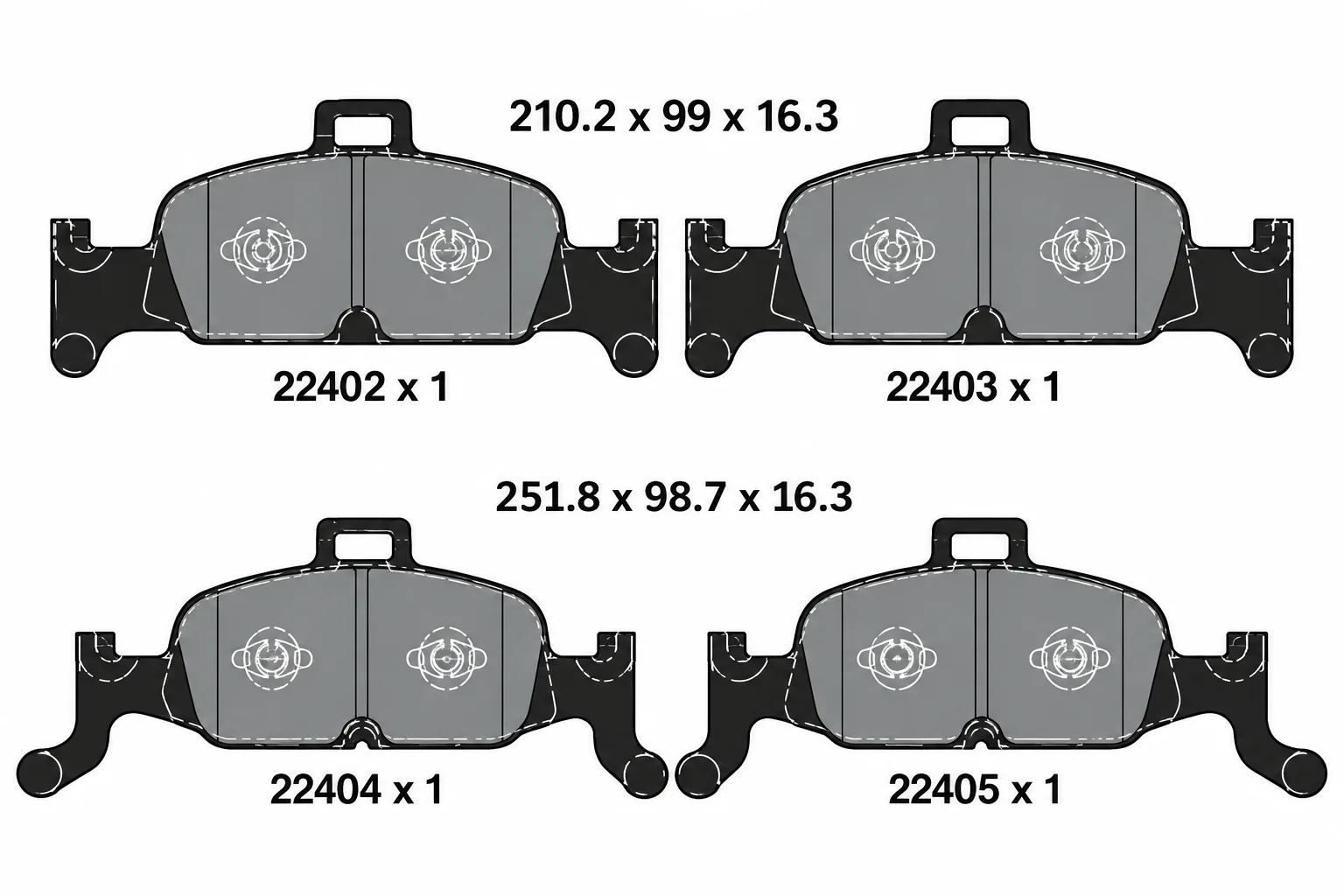 Pastilha de Freio Dianteira TEXTAR 2240201 Audi A4 A5 A6 Q5