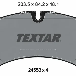 Pastilha de Freio Dianteira TEXTAR 2455301 Porsche Cayenne Panamera