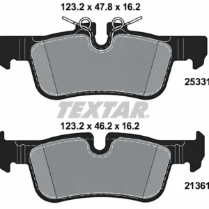 Pastilha de Freio Traseira TEXTAR 2533101 Teves 123,2x16,2mm